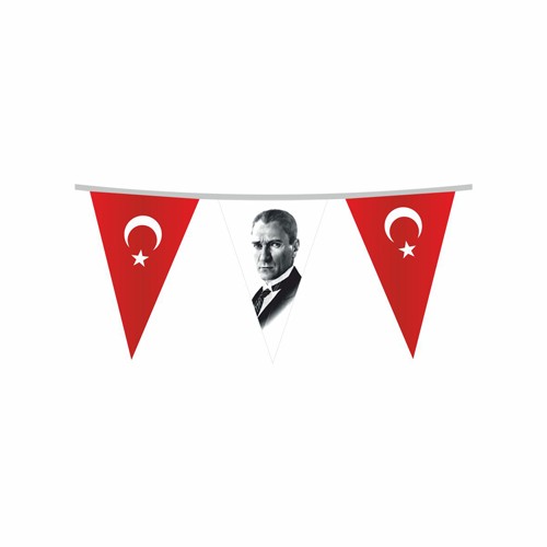 İpe Sıralı Türk-Atatürk Üçgen 20×30 cm